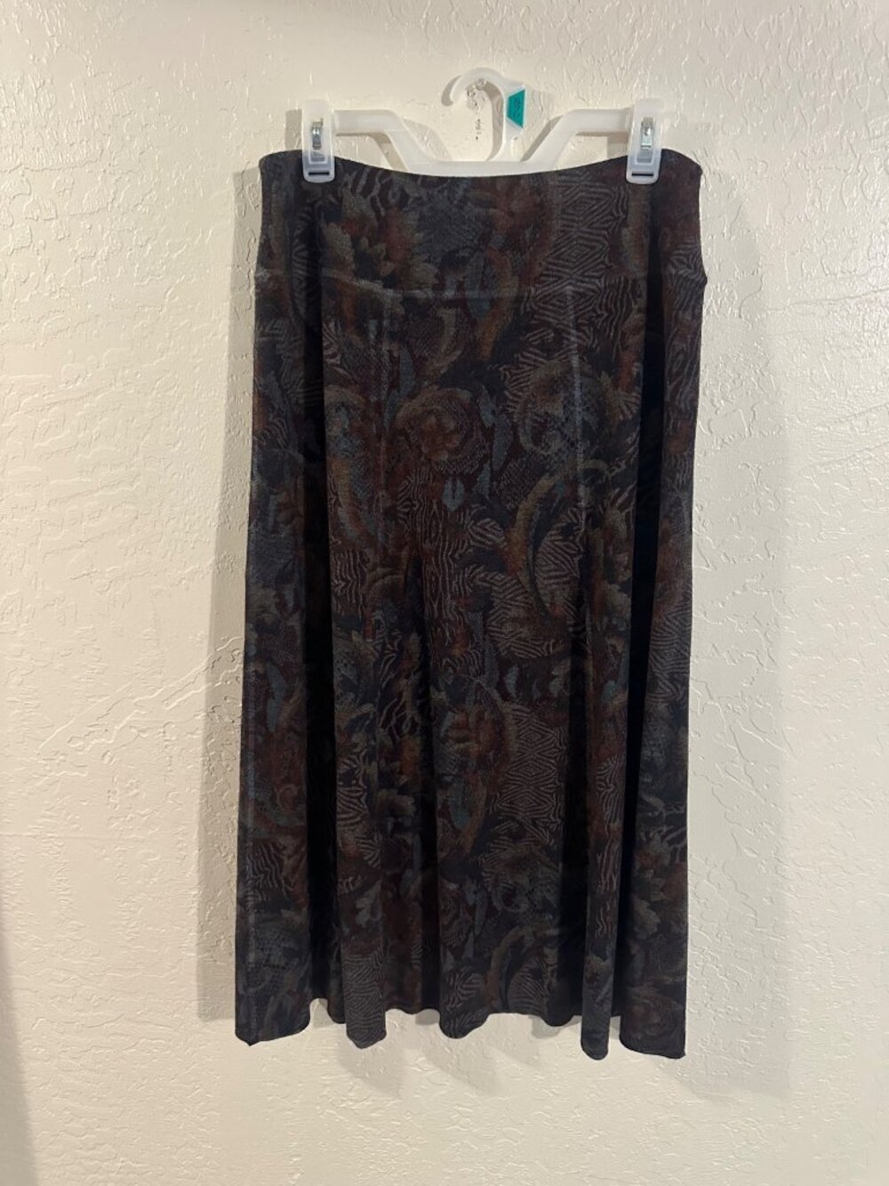 Soft Surroundings Paisley Whimsigoth 90s Retro Fall Autumn Midi Skirt